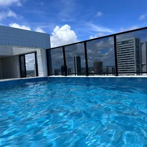  Apartamento Flat 4 Pessoas Em Boa Viagem Com Piscina, Wifi 500mbps, Localizado A 350 Metros Da